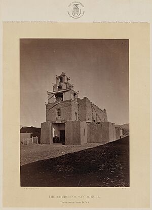 The Church of San Miguel, the oldest church in Santa Fe, N.M. - T. H. O'Sullivan, phot. LCCN2007684822 (cropped)