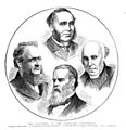 The Founders Of The Adelaide University by Samuel Calvert - Illustrated Australian News (1875)