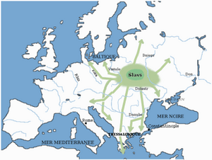 The origin and dispersion of Slavs in the 5-10th centuries