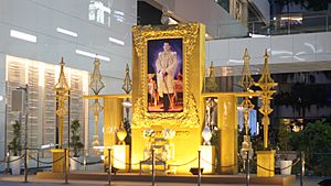 The portrait of king Vajiralongkorn