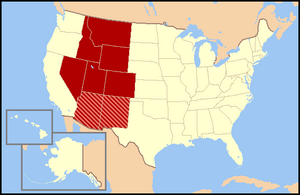 US map-Mountain states