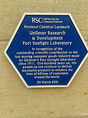 Unilever Port Sunlight blue plaque
