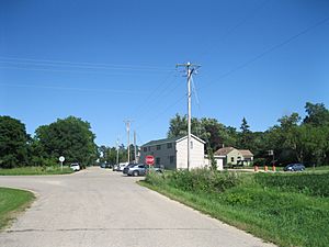 Looking east at Union
