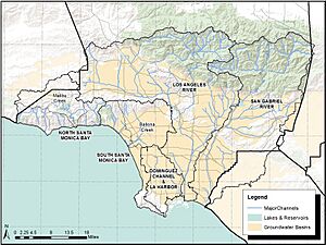 Watersheds of Los Angeles County, California
