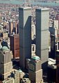 World Trade Center, New York City - aerial view (March 2001)