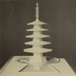 Yoshiro Taniguchi - The Peace Pagoda (model) (cropped)