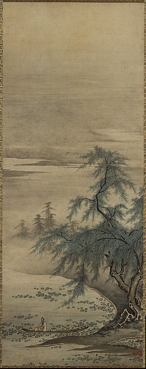 Zhou Maoshu Appreciating Lotuses