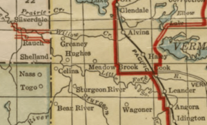 1920 map Minnesota - west central St Louis County