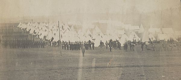 4th Vermont Infantry Regiment at Camp Griffin, Langley, Virginia, 1861