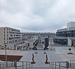A view of Çankaya University Turkuaz campus in daytime