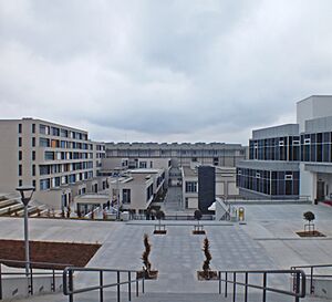 A view of Çankaya University Turkuaz campus in daytime