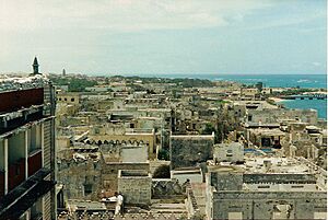 A view over the Mogadishu coast