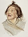 A woman diagnosed as suffering from hilarious mania. Colour Wellcome L0026687