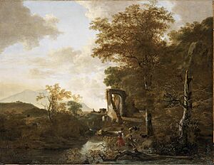 Adam Pynacker - Landscape with an Arched Gateway NTI PNC 4