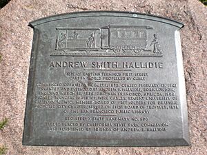 Andrew Smith Hallidie plaque, Portsmouth Square