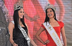 Ariella Arida and Mutya Johanna Datul at NLEX Harbor Link groundbreaking ceremony