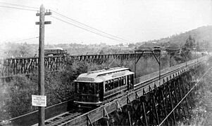 Arroyo Seco Trestles Rail and Street Car lines from Pasadena to downtown LA