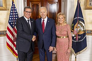 Aziz Akhannouch, Joe Biden, Jill Biden