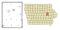 Location of Garrison, Iowa