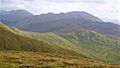 Binn idir and da Log (far left) & Letterbreckaun (middle right) from Leenane Hill