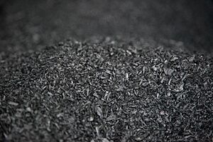 Biochar pile