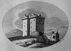 Borthwick Castle in the late 18th century