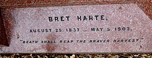 BretHarteGravestoneInscriptionFrimley