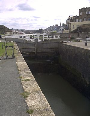 Bude canal sea lock