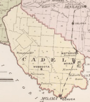 Cadel cfounty nsw 1876 map