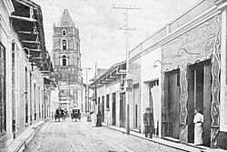 Church of Nuestra Señora de la Soledad, Camagüey, in the late 19th-century, Cuba