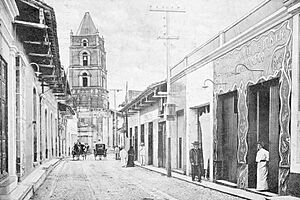 Church of Nuestra Señora de la Soledad, Camagüey, in the late 19th-century, Cuba
