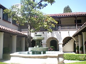 Courtyard at Temple Mansion, City of Industry