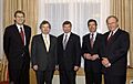 De Nordiska statsministrarna. (Bilden ar tagen vid Nordiska radets session i Oslo, 2003)