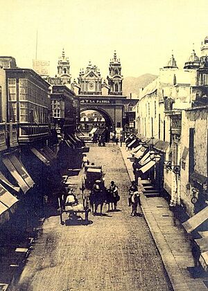 Defunct Main City Gate of Lima, 19th century