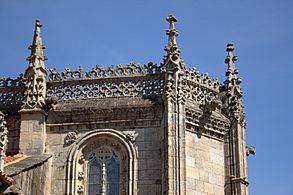 Detalle da Basílica de Santa María A Maior, Pontevedra
