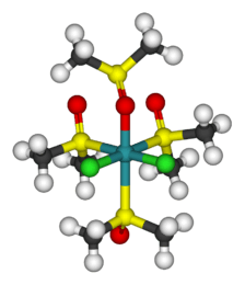 Dichlorotetrakis(dimethyl-sulfoxide)-ruthenium(II)-3D-balls
