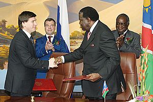 Dmitry Medvedev in Namibia 25 June 2009-5