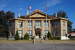 The Rains County Courthouse in Emory