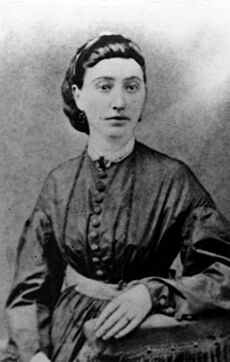 Fannie Andrews Nixon, mother of P. I. Nixon, ca. 1879, while serving as a school teacher