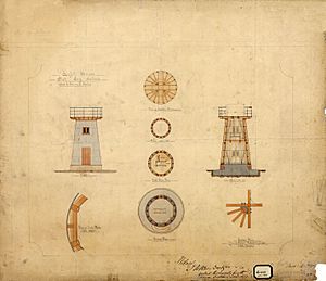 Flat Top Island Tower - Structure, 1877