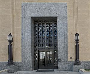 Front Entrance, United States Courthouse, Davenport, Iowa