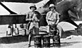 Gallarza and Loriga (on the right) in a layover in Rangun.