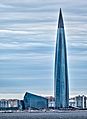 Gazprom tower (Lakhta Center) St Petersburg. Russia