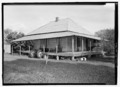 General view looking from the west - Coincoin-Prudhomme House, On dirt road off of Highway 494, about 1 mile Northwest of Bermuda, Natchez, Natchitoches Parish, LA HABS LA-1295-3