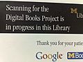 Google Book Search - notice board at michigan university library