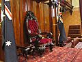 Governor's Chair in the legislative council chamber of NSW