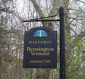 Historic bennington vermont sign