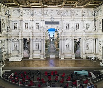 Interior of Teatro Olimpico (Vicenza) scena 