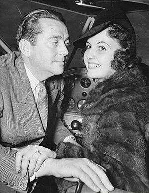 James Dunn and Frances Gifford in cockpit (cropped)