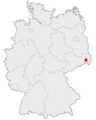 Karte Bautzen in Deutschland
